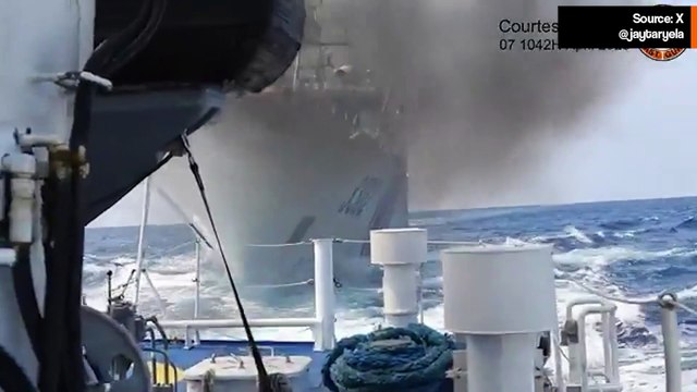 衝突寸前！中国とフィリピンの巡視船の対立を捉えた映像