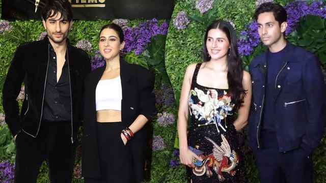 Ibrahim और Sara Ali Khan के साथ ही Maddock Films सेलीब्रेशन में Agastya Nanda का दिखा शानदार लुक