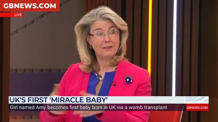 Birth of Britain's first womb transplant baby hailed as 'heartwarming and amazing' by former Tory MP