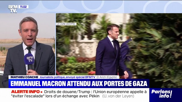 Emmanuel Macron est attendu aux portes de Gaza pour demander la levée du blocus humanitaire orchestré par Israël