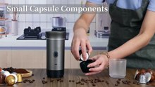 Wireless Electric Portable Espresso Coffee Machine for Car & Home Camping Coffee Maker 3-in-1 Capsule Powder Travel Coffee Maker