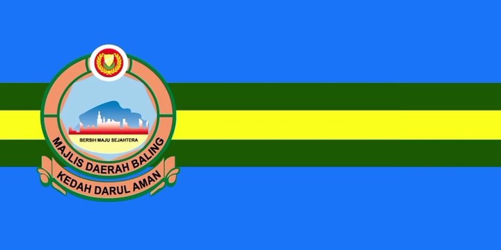 Bendera Majlis Daerah Baling, Kedah. Bendera Majelis Daerah Baling, Kedah. Flag of Baling District Council, Kedah. Bendera Dewan Distrik Baling, Kedah
