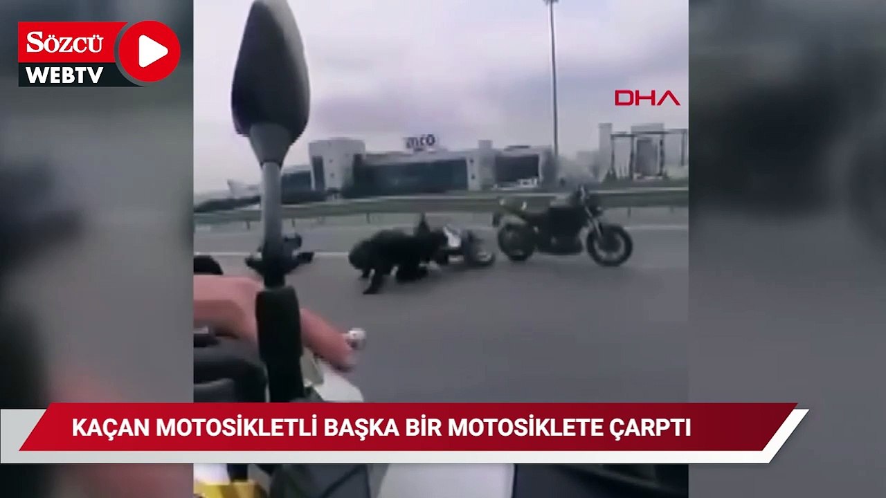Denetimden kaçan motosikletli başka bir motosiklete çarptı