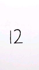 how to draw number 12 from bird