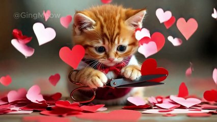 Tiny Cats Valentines Day Surprise