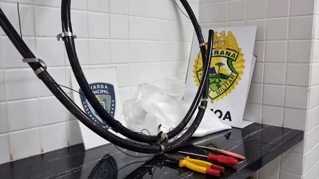 Guarda Municipal de Cascavel age contra furto de fios: homem é detido