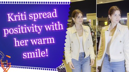 Kriti Sanon spotted at airport in her down to earth personality!