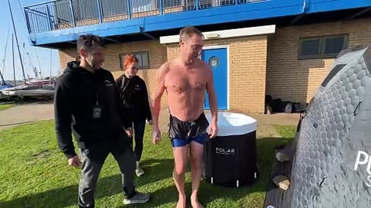 I tried a cold plunge followed by a steam with H3O Beach Saunas