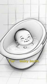 For a baby bath, aim for a water temperature between 98° and 100° degrees, the doctor had said.When she did it for the first time, Katie was baffled and couldn't understand why her infant started screaming immediately and turned red very quickly.