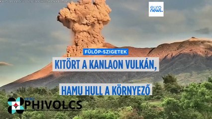 Kitört a Kanlaon vulkán a Fülöp-szigetek egyik szigetén