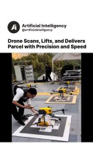 Drone Scans, Lifts, and Delivers Parcel with Precision and Speed