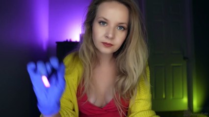 ASMR Shiny experiment ✨Sparkles and tingles 💎 Medical examination 🎆 Christmas mood