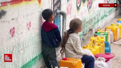 İsrail'in Gazze'deki bombalaması sonucu binlerce insan susuz kaldı