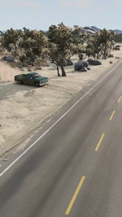 Realistic Highway Car Crashes #357 Gameplay -BeamNG.Drive