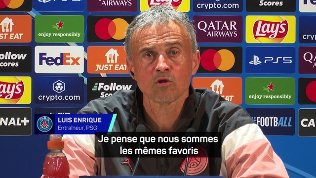 Luis Enrique : “Il n'y a pas de favoris en football”