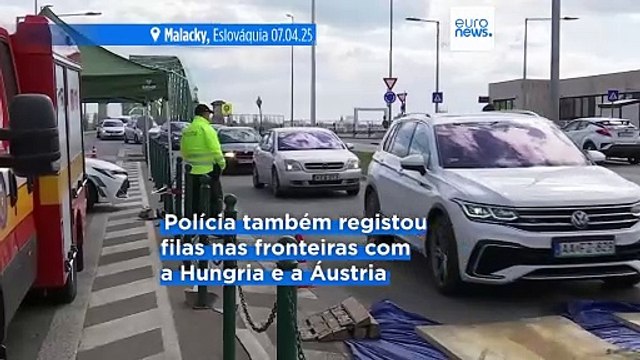 Controlos fronteiriços devido à febre aftosa provocam engarrafamentos na Eslováquia