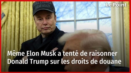 Même Elon Musk a tenté de raisonner Donald Trump sur les droits de douane