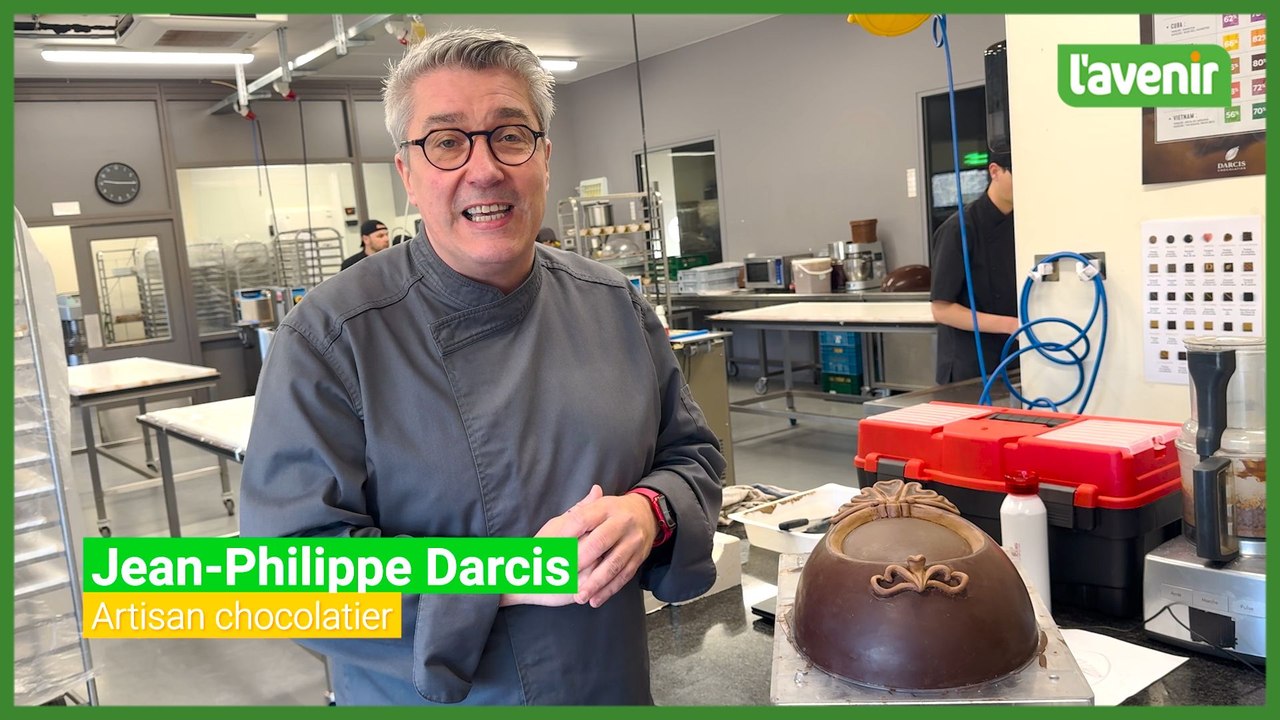Le chocolatier verviétois Jean-Philippe Darcis créé un oeuf de 40 centimètres pour la bonne cause
