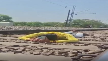 Video: UP man lies on track, lets train pass over him for Instagram reel; arrested