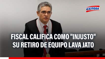 🔴🔵 José Domingo Pérez califica de "injusto" su retiro del Equipo Lava Jato en momento clave del caso Cócteles