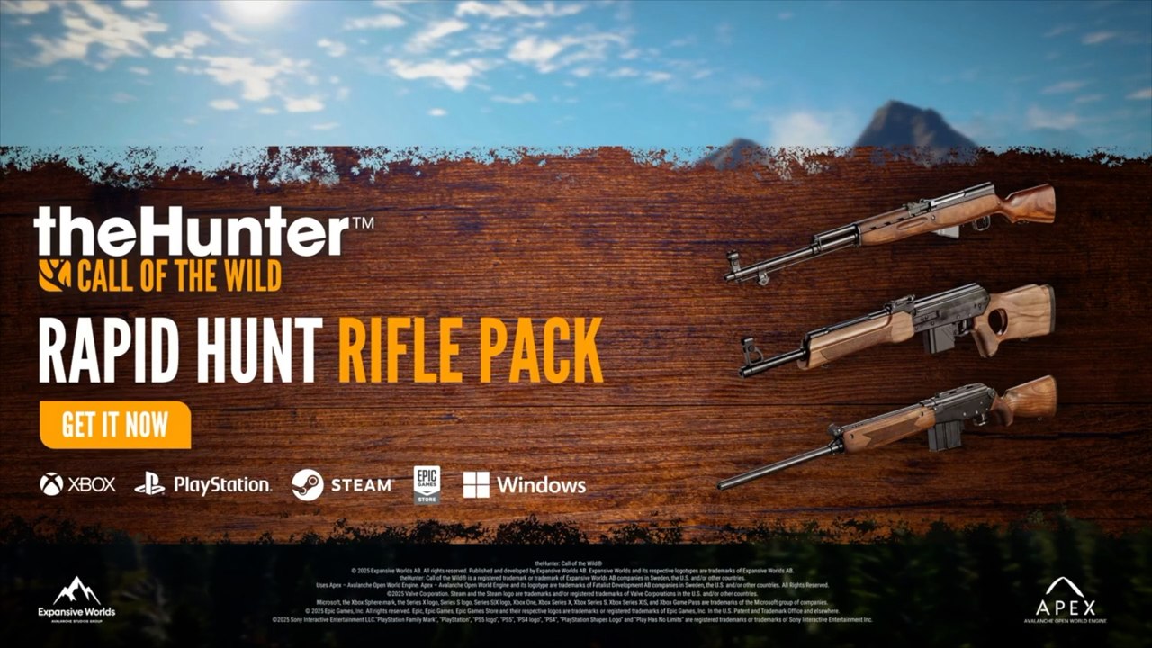 theHunter Call of the Wild Official Rapid Hunt Rifle Pack Launch Trailer