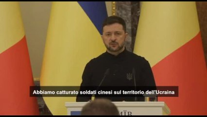 Ucraina, Zelensky: catturati due cinesi che combattevano per Mosca