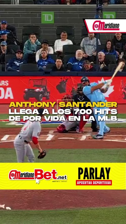 ¡Anthony Santander llegó a los 700 hits de por vida en Grandes Ligas!