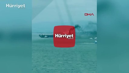 İzmit Körfezi açıklarında tanker gemisinde yangın