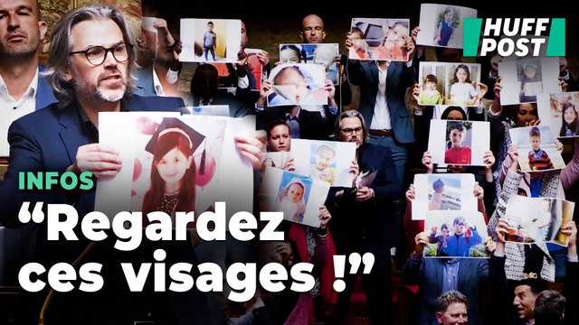 Les députés LFI brandissent des photos d'enfants palestiniens en plein hémicycle