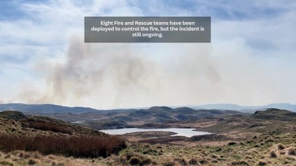 Public warned to avoid Ffair Rhos area as 48 hour grass fire rages on