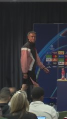 La viral entrada de Luis Enrique en sala de prensa: "¿Hay concierto hoy?"