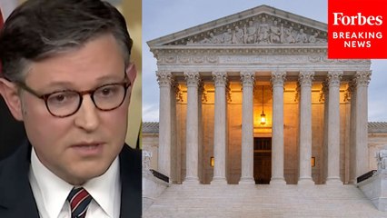 Speaker Mike Johnson Responds To Supreme Court Decision On Trump Deportations