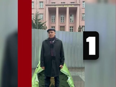 Mahmut Tanal tutuklanan öğrenciler için adalet bakanlığı önünde nöbete başladı