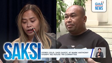 Lorraine Badoy, Jeffrey Celis, Sass Sasot, at Mark Anthony Lopez, cited in contempt ng House Tri-committee | Saksi