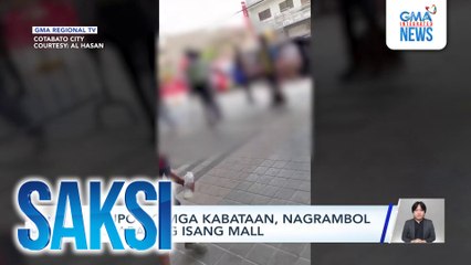 Grupo ng mga kabataan, nagrambol sa labas ng isang mall | Saksi
