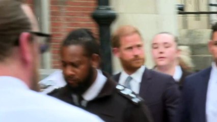 Prince Harry departs from Royal Courts of Justice