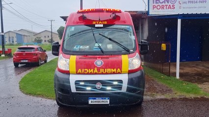 Motociclista fica ferido após colisão com caminhão no Bairro Brasmadeira