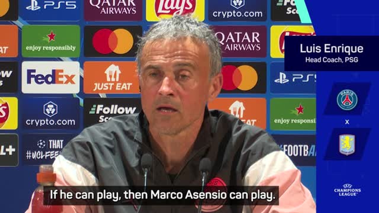 Enrique unfazed by facing Asensio