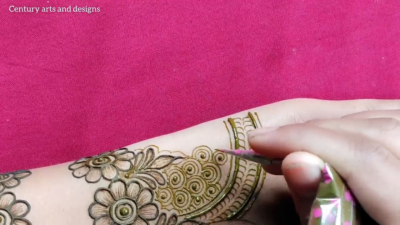 Back hand stylish mehandi design _ Easy _ simple mehndi design _ mehndi ka design _ mehndi(720P_HD)