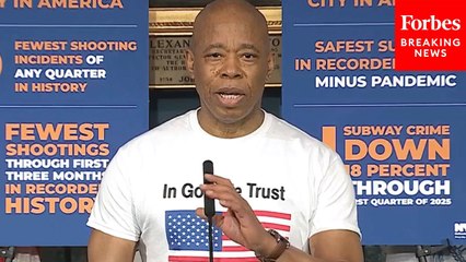 NYC Mayor Eric Adams Holds Press Briefing After Announcing Reelection Bid As An Independent