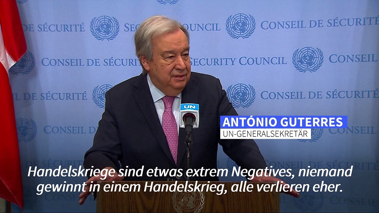 UN-Generalsekretär: „Niemand gewinnt einen Handelskrieg“