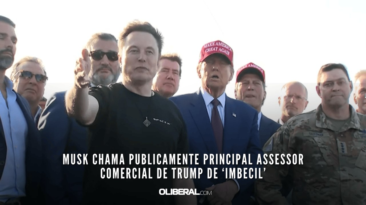 Musk chama publicamente principal assessor comercial de Trump de ‘imbecil’
