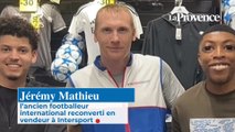 Jérémy Mathieu, l'ancien footballeur international reconverti en vendeur à Intersport