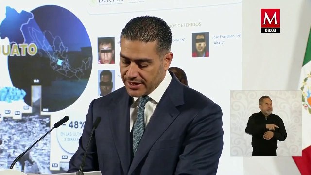 Harfuch explica que homicidios dolosos en Guanajuato disminuyen 48% tras estrategia