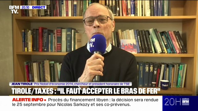 Taxes douanières: Il faut accepter ce bras de fer, c'est une guerre qui nécessite un effort , réagit Jean Tirole, économiste et Prix Nobel d'économie