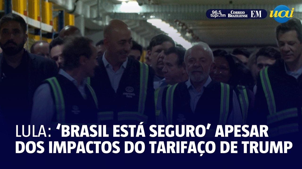 Lula diz que Brasil ‘está seguro’ apesar dos impactos do tarifaço de Trump