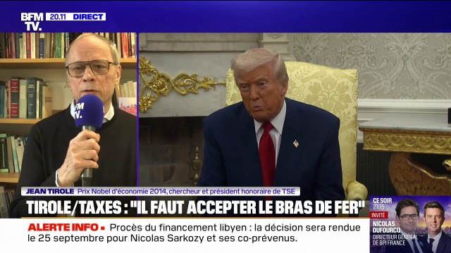 Droits de douane américains: Il y a un risque fort de récession , affirme Jean Tirole, économiste et Prix Nobel d'économie