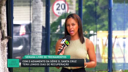 Com adiamento da Série D, Santa Cruz terá longos dias de recuperação