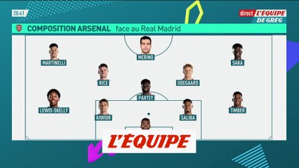 Les compos avant Arsenal - Real Madrid - Foot - C1
