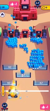 Contrôle des foules : Tir unique, Tir rapide, Fusil à pompe, Tir chanceux, Grande Bertha, Double, Sniper, Lance-flammes, Triple, Grand Normie, Nexus, Sirion, Explodon, Grosse goutte, Capitaine Kaboom, Normie, Ninga, Poulet, Ours, Alien, Sac en papier